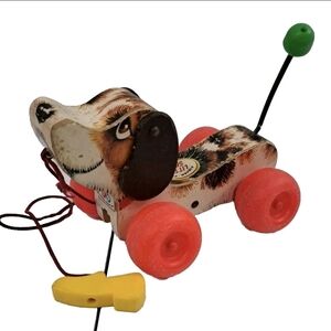 Fisher Price Pull Toy Little Snoopy 693 Dog Vintage